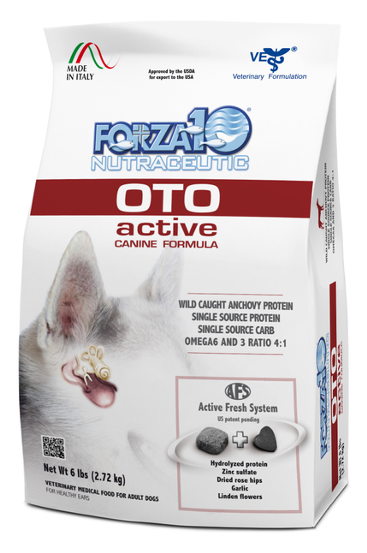 Forza10 Active Oto Support Diet Dry Dog Food 6-lb bag