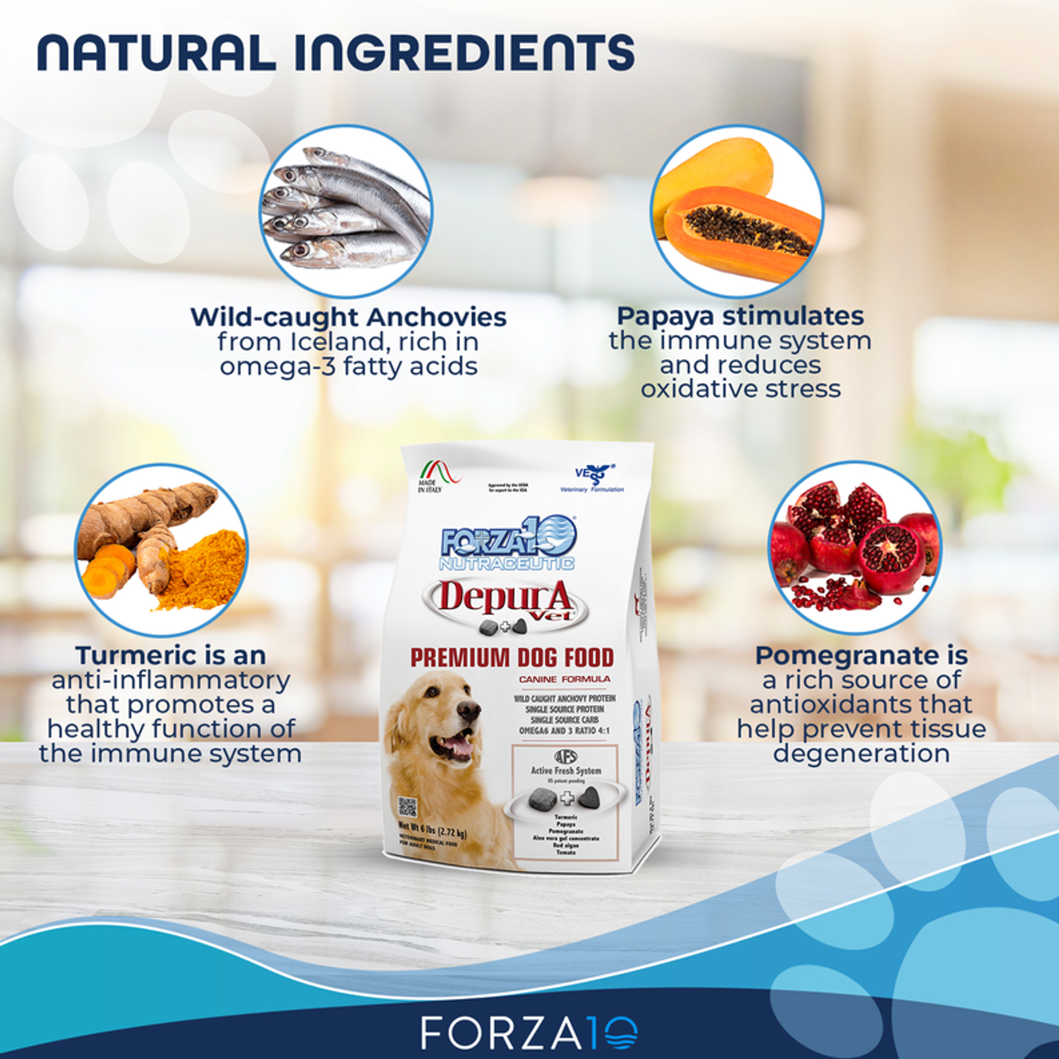 Forza10 Active Depura Fish Diet Dry Dog Food 6-lb bag-3