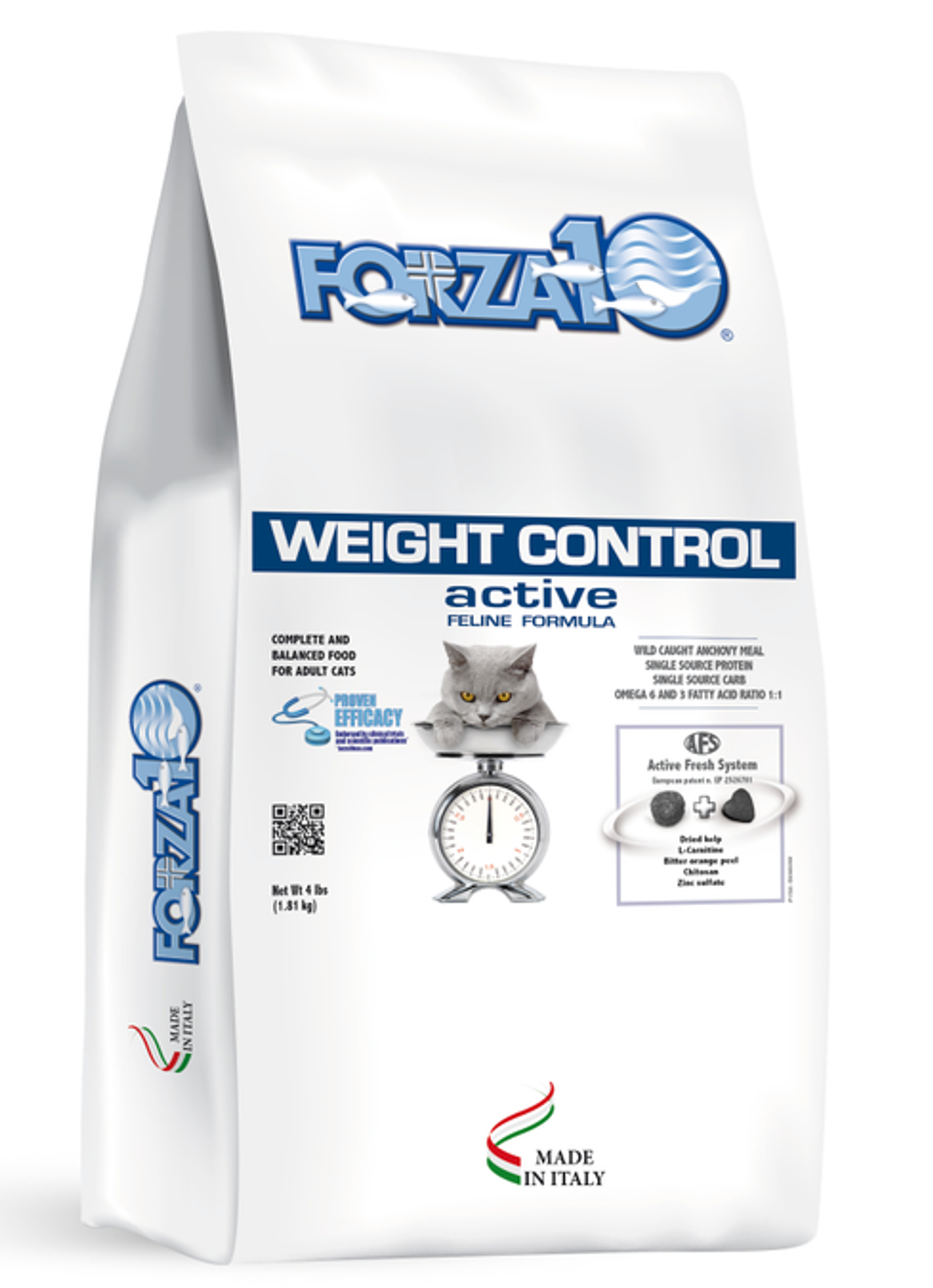 Forza10 Active Weight Control Diet Dry Cat Food 4-lb bag