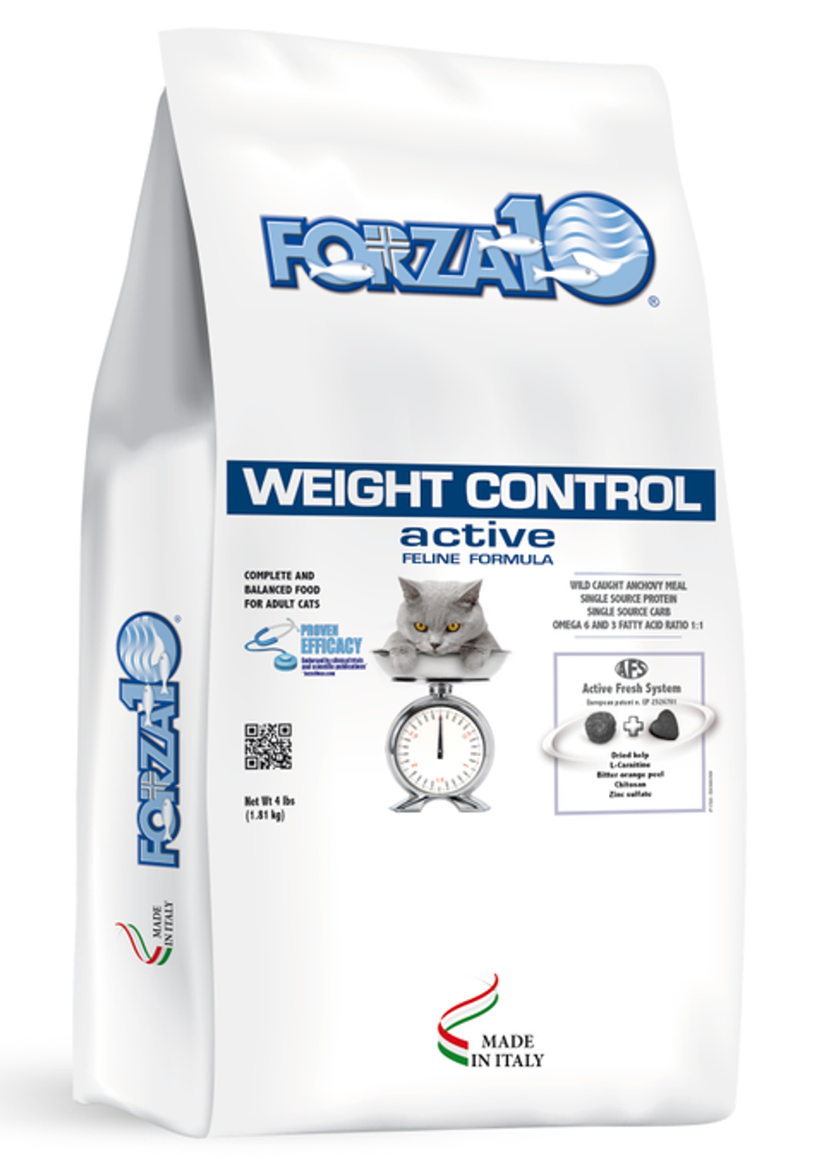Forza10 Active Weight Control Diet Dry Cat Food 4-lb bag