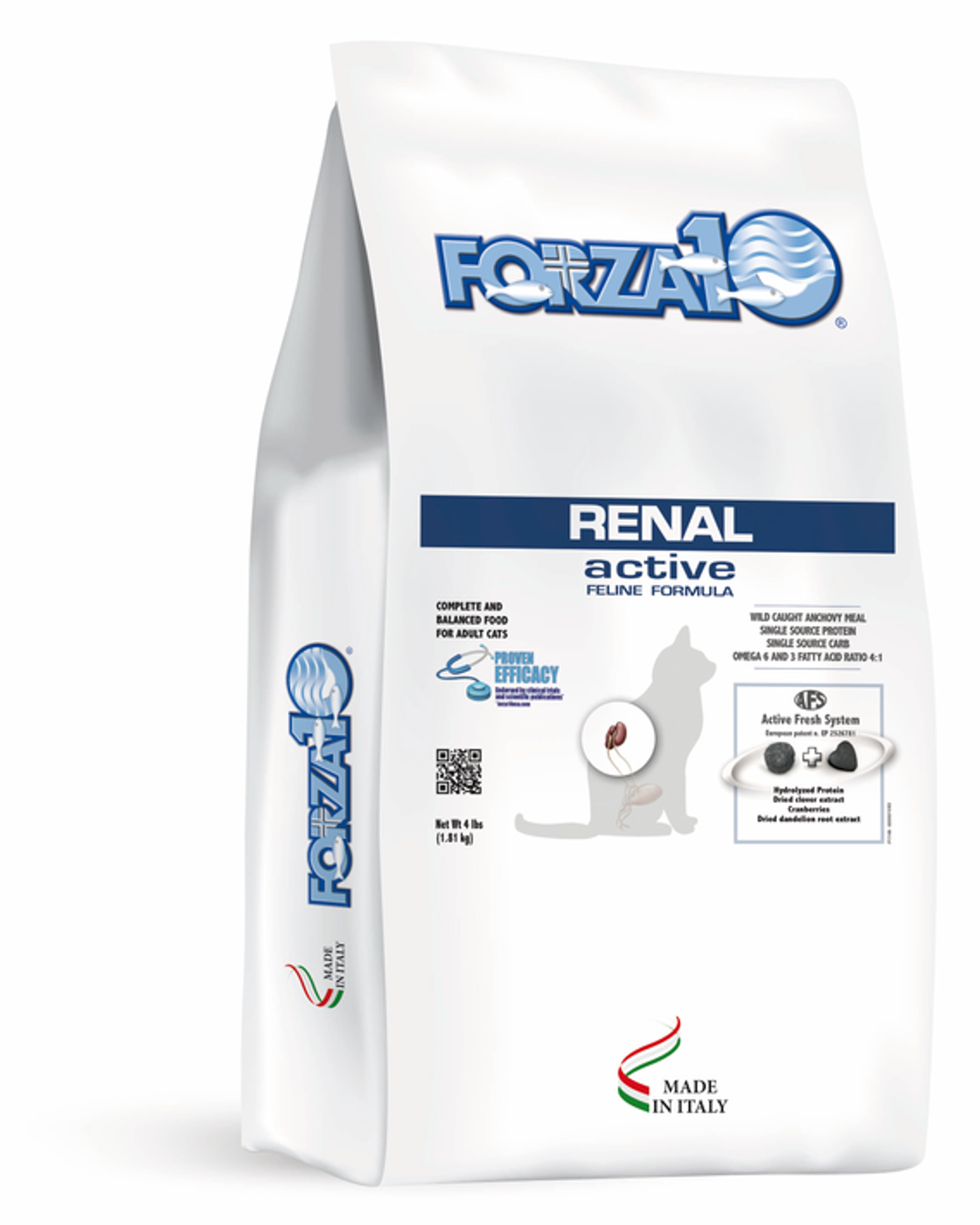 Forza10 Active Kidney Renal Support Diet Dry Cat Food 4-lb bag