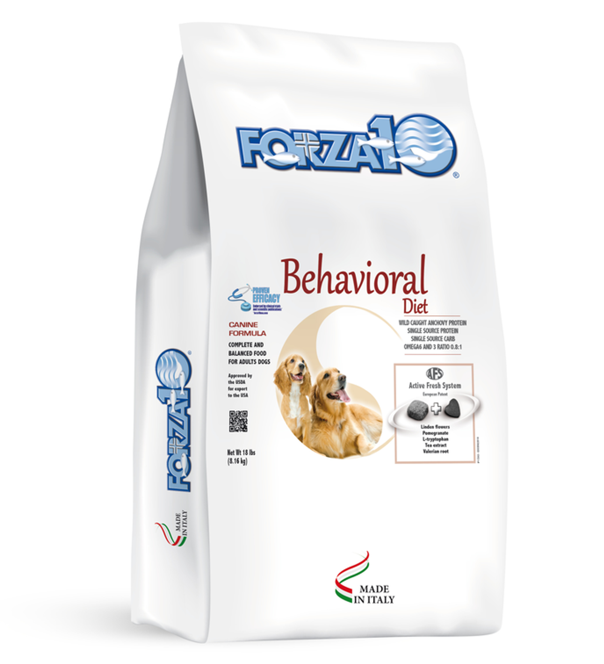 Forza10 Active Behavioral Support Diet Dry Dog Food 18-lb bag
