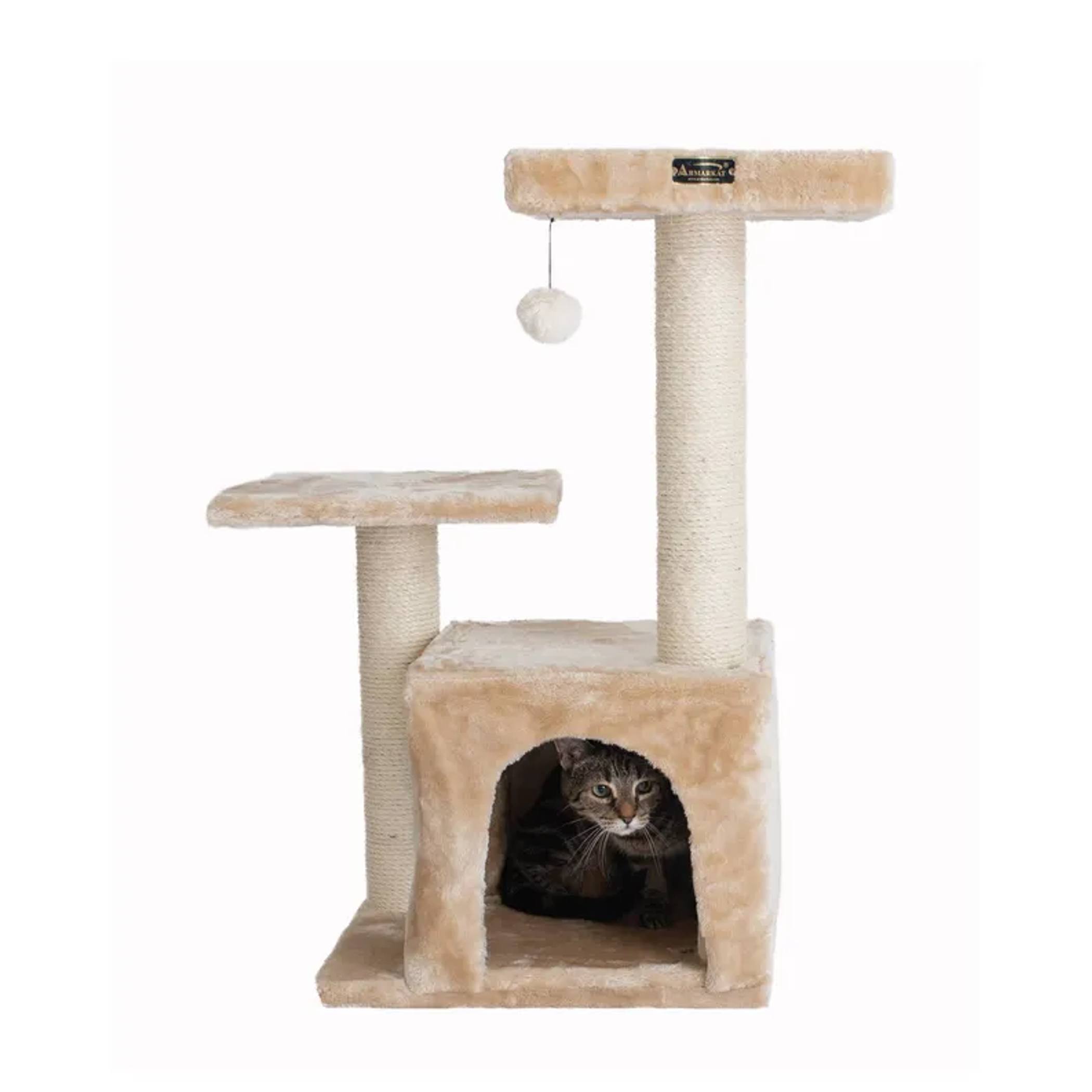 Armarkat Real Wood Classic Cat Tree A3207, 32-Inch Beige-5