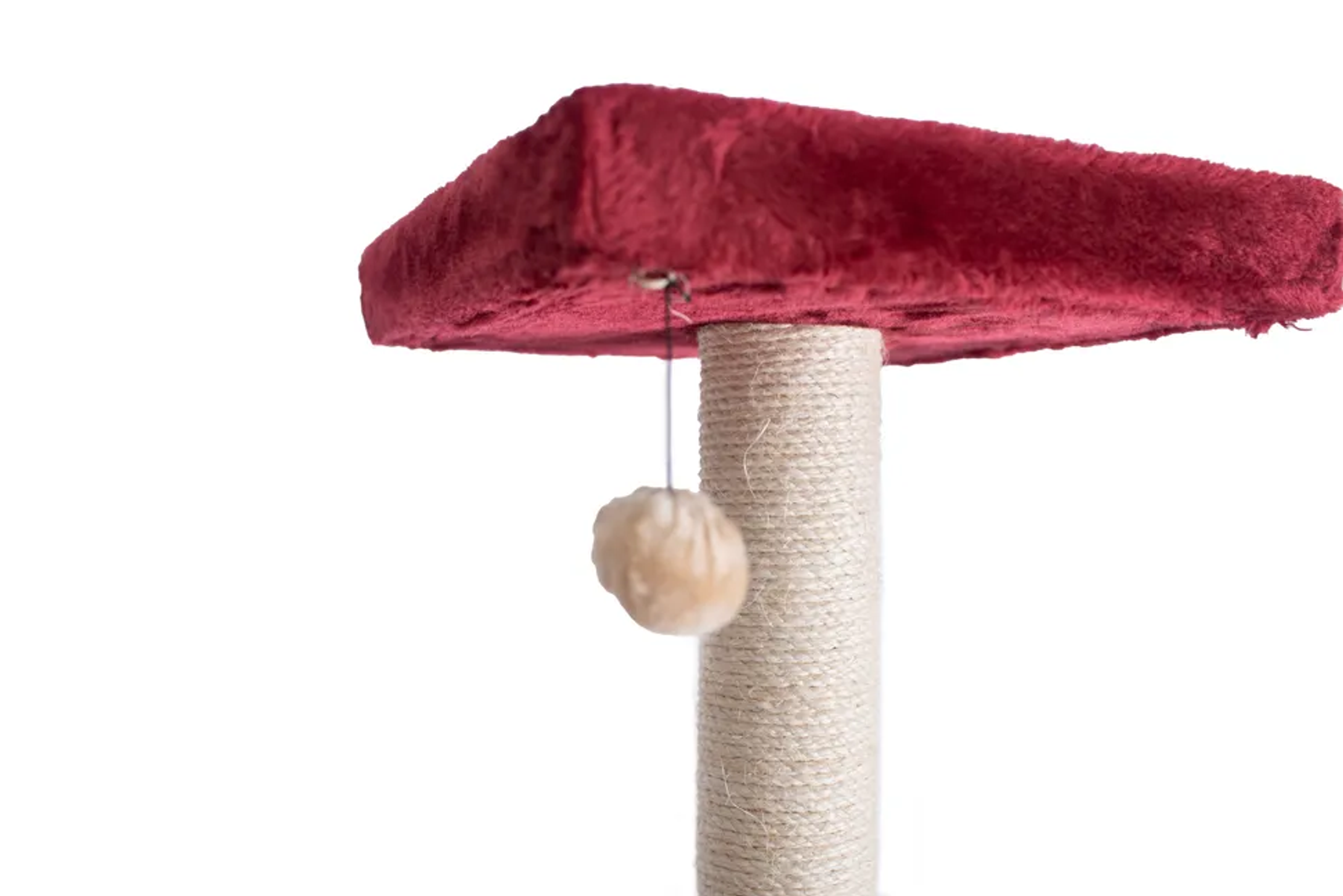 Armarkat Cat Tower Real Wood Cat Condo House 69" Burgundy-4