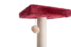 Armarkat Cat Tower Real Wood Cat Condo House 69" Burgundy-4