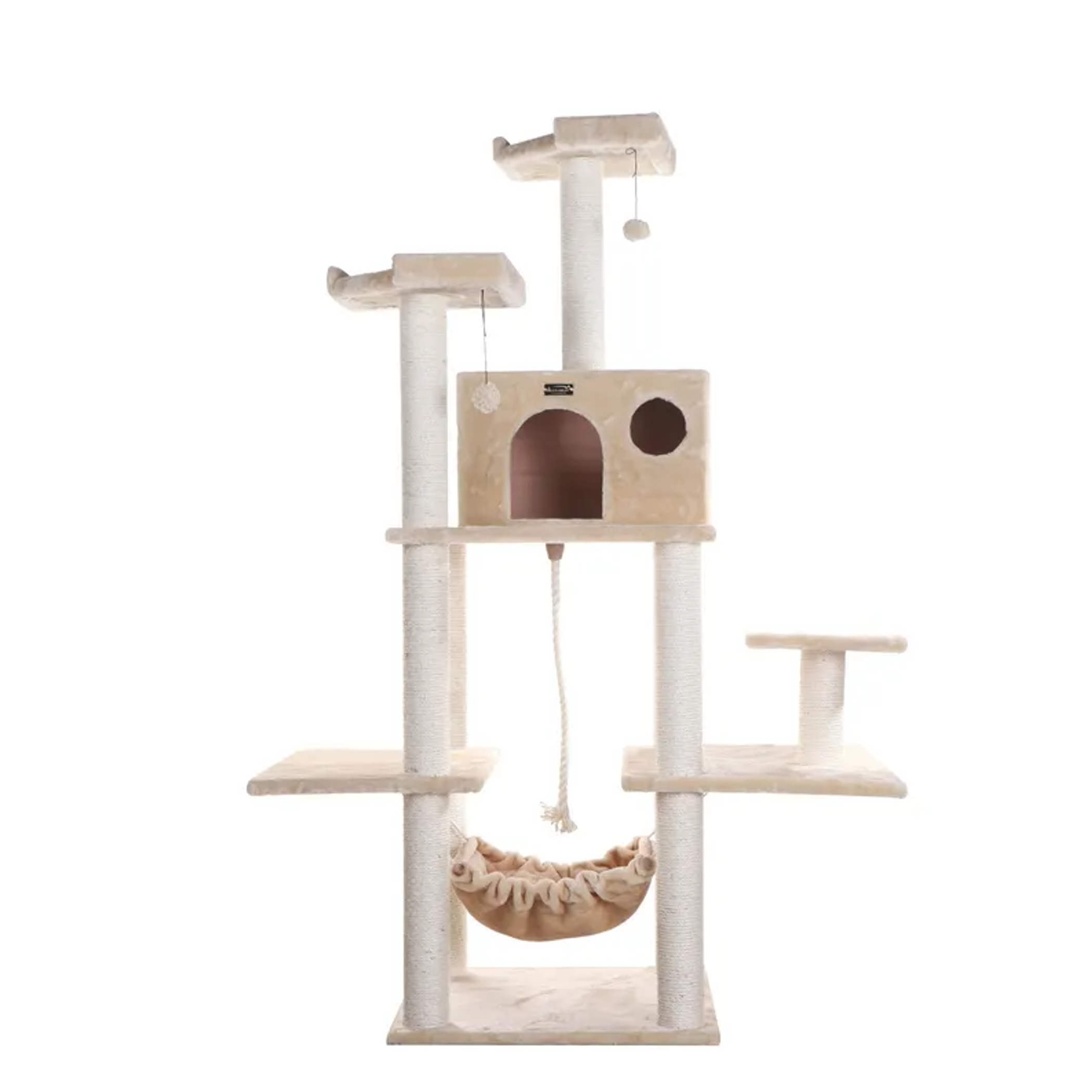 Armarkat Real Wood 72" Beige Cat Tree SratchIng Post A7202-7