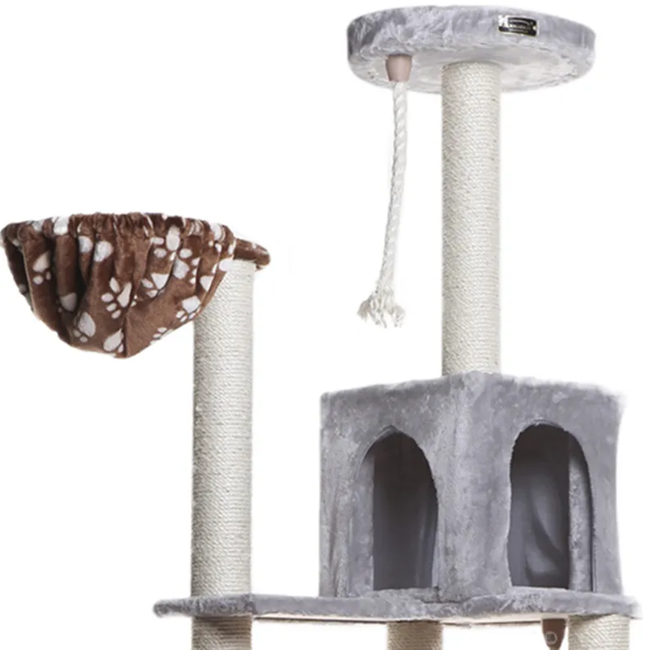 Real Wood Cat Climber Play House With Playhouse, Basket-4