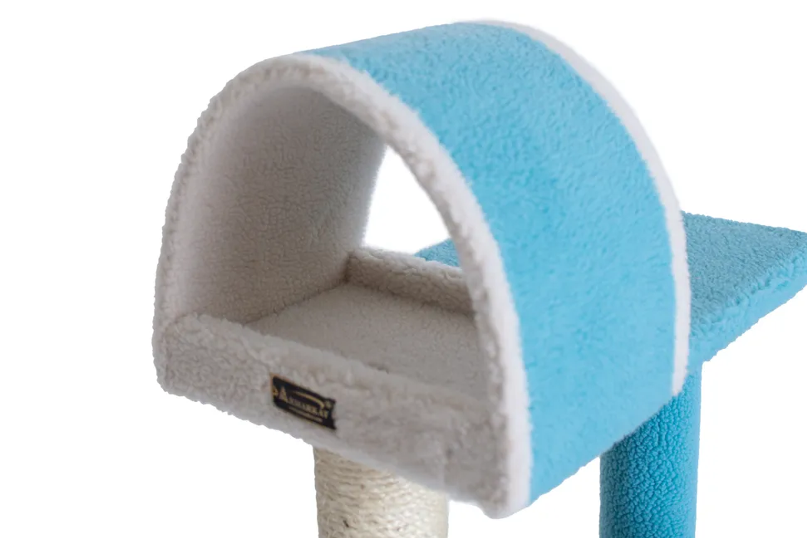 Armarkat Sky Blue 29" Cat Tree Real Wood Cat Tunnel-3