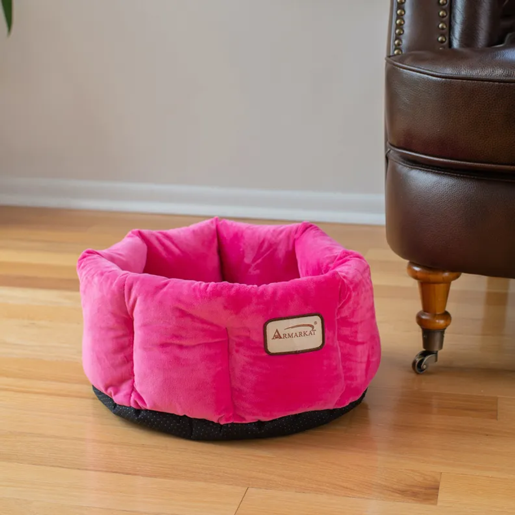 Armarkat Cat Bed, Warm Pet cuddle bed, PInk-5