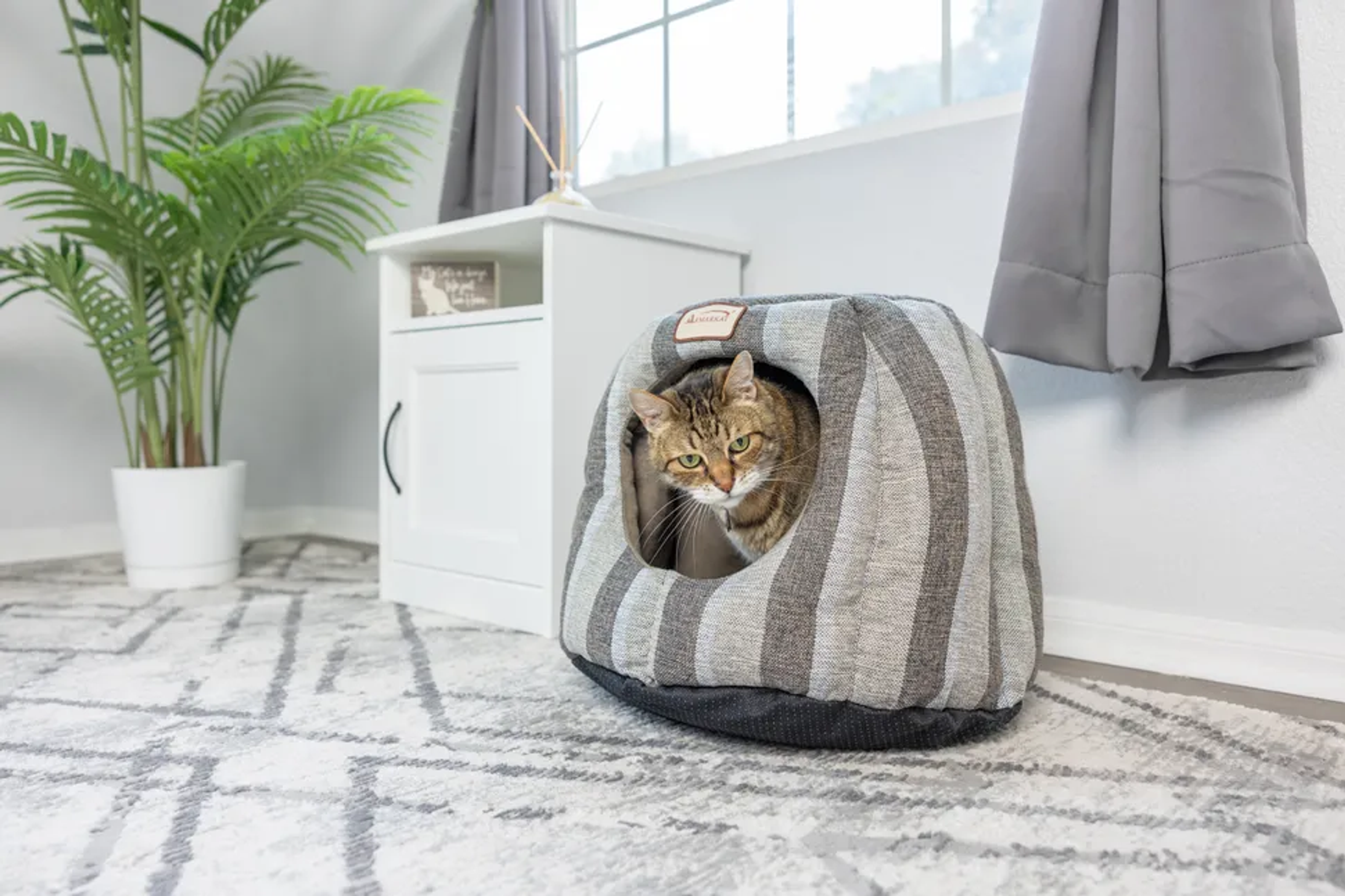 Armarkat Cat Cave Shape Bed W Anti- slip Base, Cushion Mat-2
