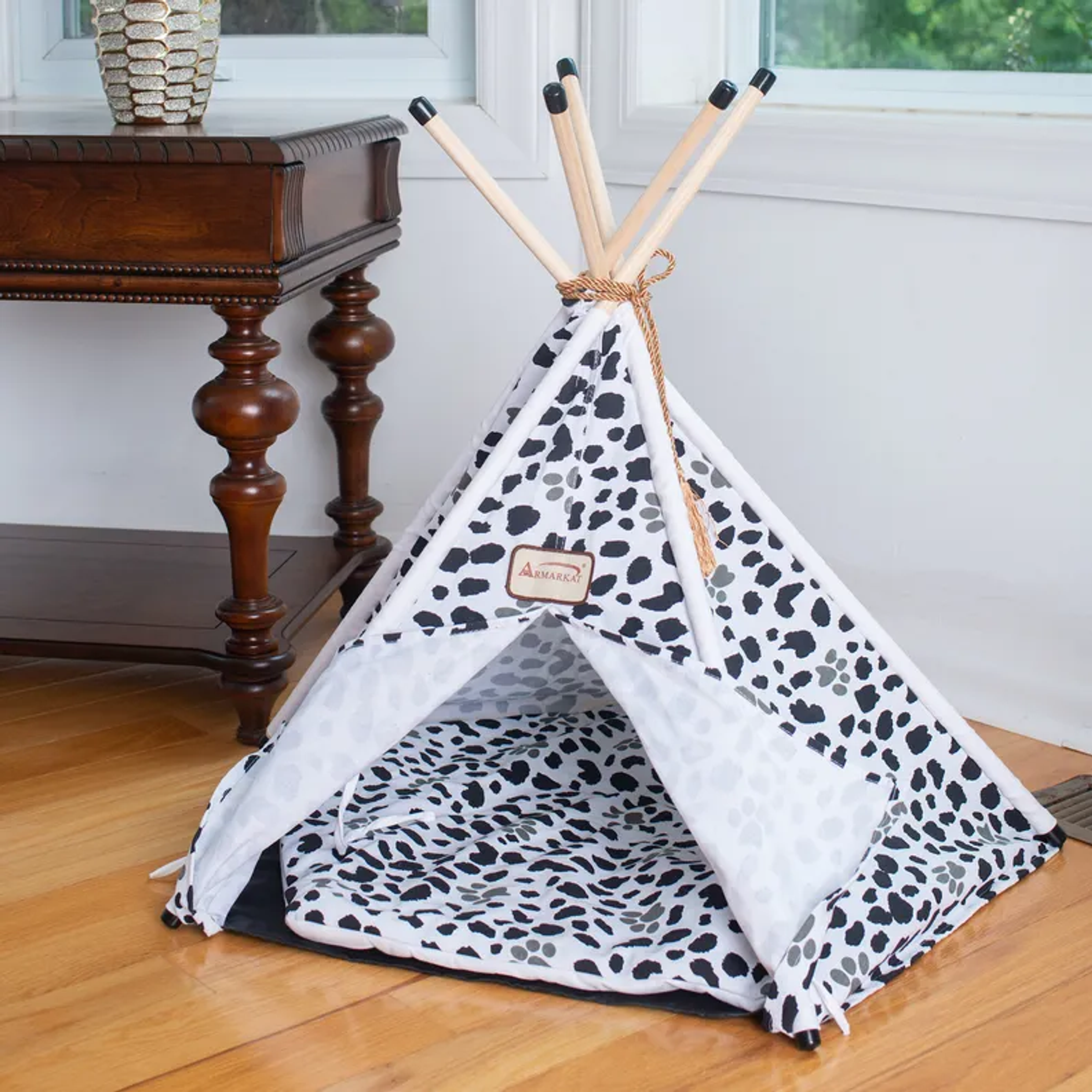 Armarkat Pet Tent/Teepee Style Cat Bed C46, w/Durable Fabric-3