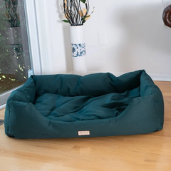 Armarkat Bolstered Dog Bed, Anti-Slip Pet Bed, Laurel Green L-4