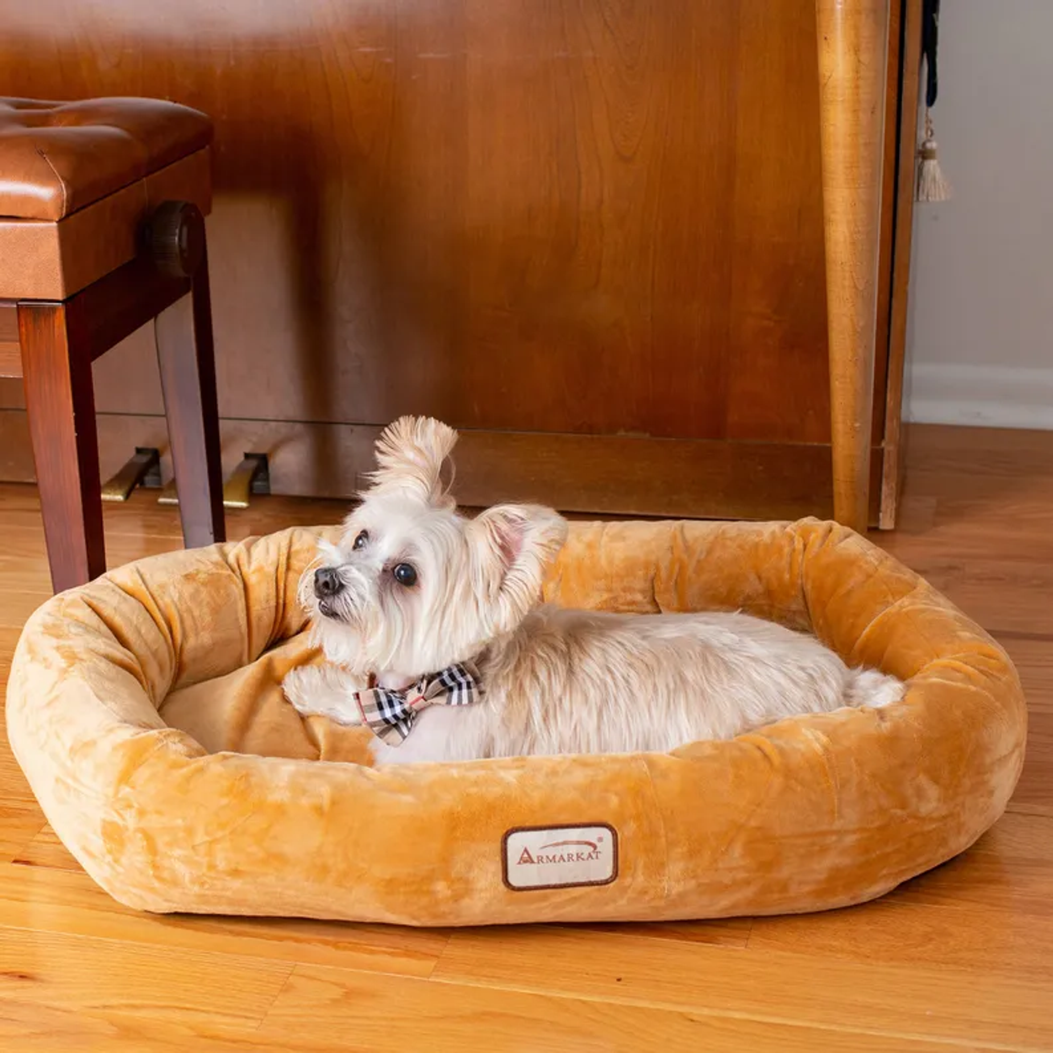 Armarkat Bolstered Pet Bed and Mat, ultra-soft Dog Bed S/M/L S-3