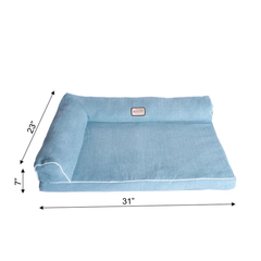 Armarkat D08B Medium Bolstered Pet Bed Cushion W Memory Foam-3
