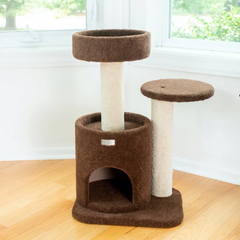 Armarkat Carpeted Cat Tree, Real Wood Cat Activity Center-3