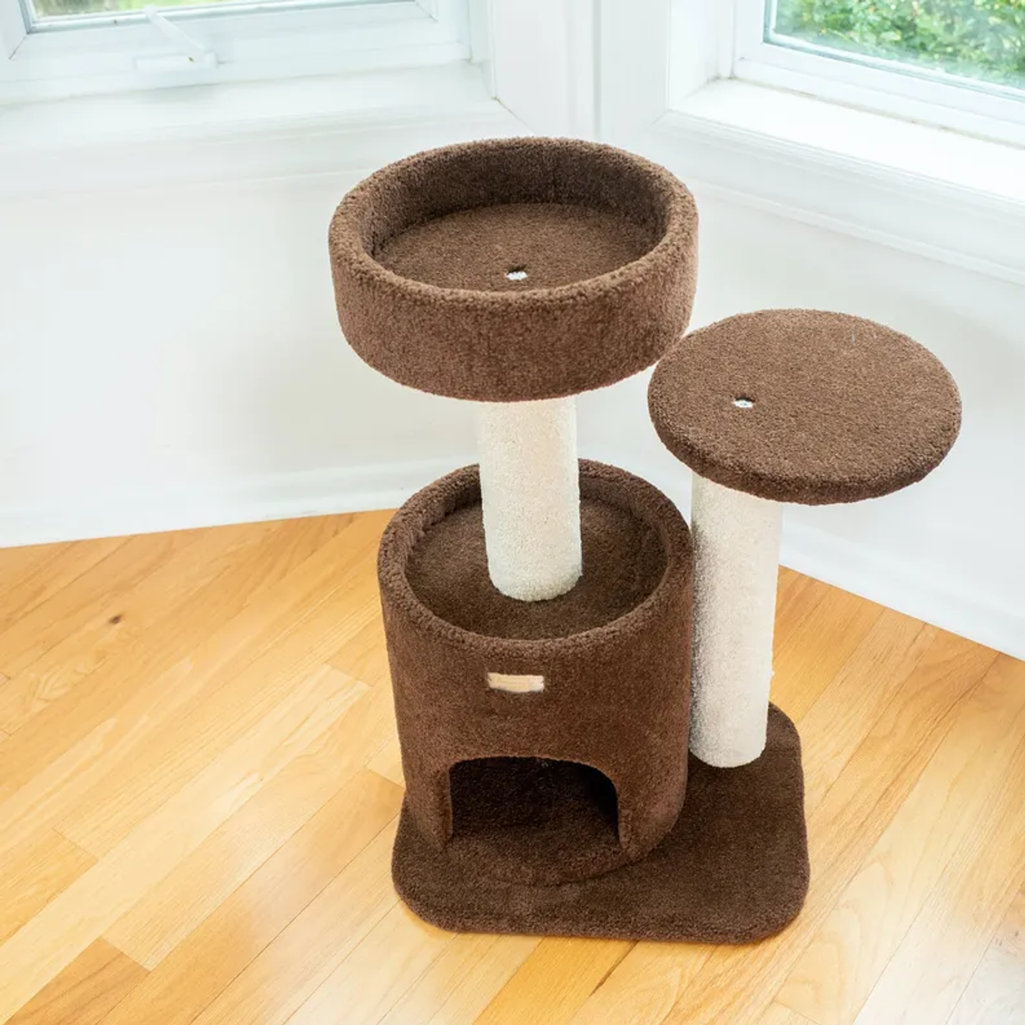 Armarkat Carpeted Cat Tree, Real Wood Cat Activity Center-4