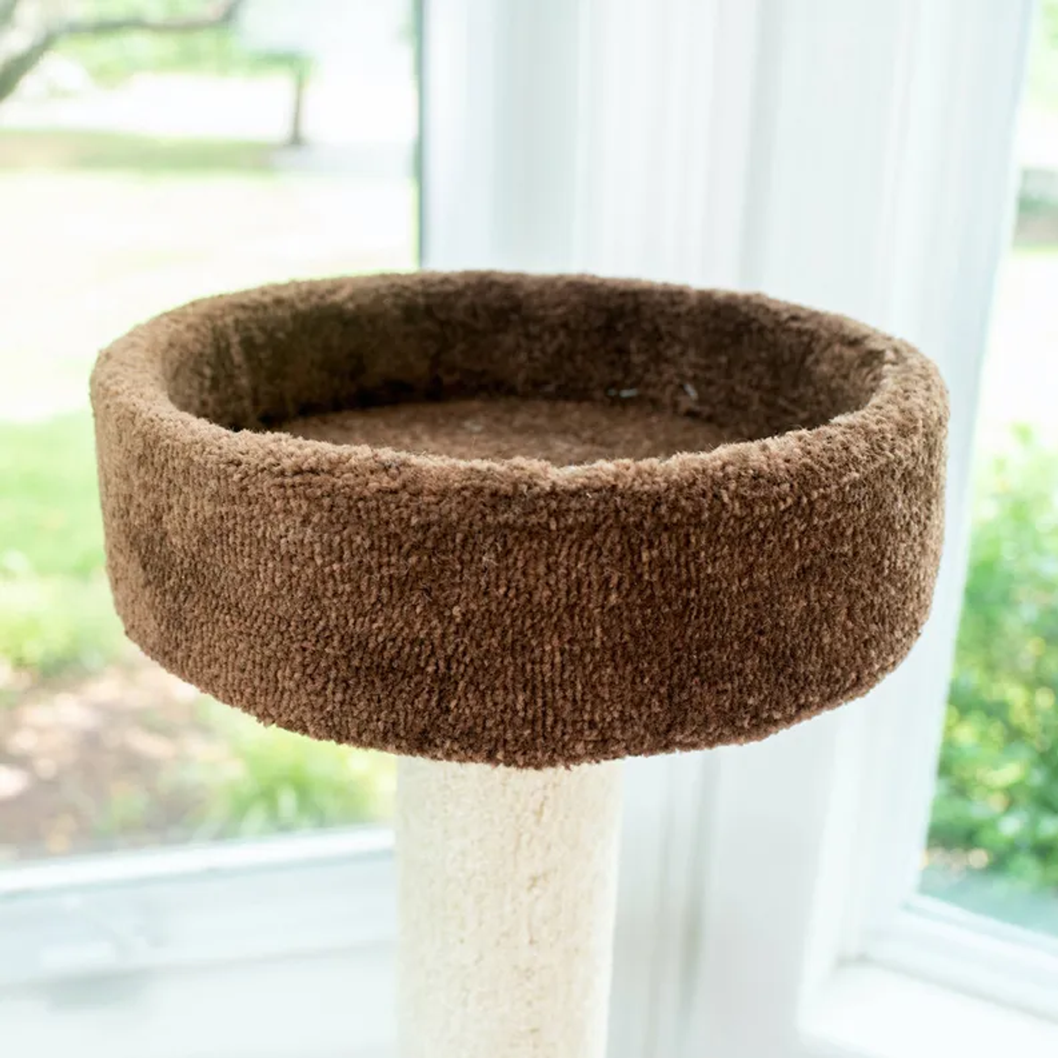 Real Wood 3-Tier Carpeted Cat Tree Condo Kitten Play House-4