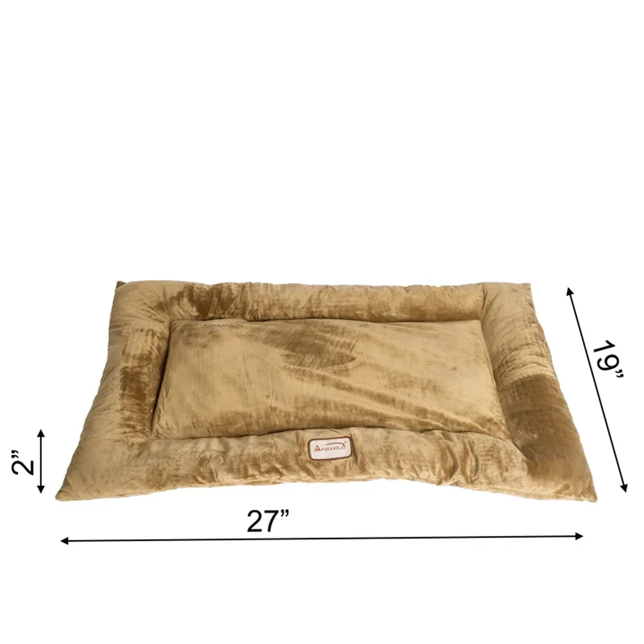 Armarkat Pet Bed Mat, Dog Crate Soft Pad W Poly Fill Cushion M Sage Green-4