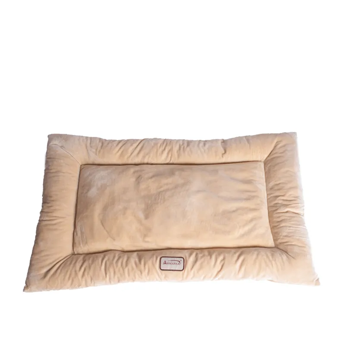 Armarkat Pet Bed Mat, Dog Crate Soft Pad W Poly Fill Cushion M Beige