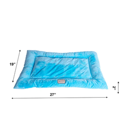 Armarkat Pet Bed Mat, Dog Crate Soft Pad W Poly Fill Cushion M Sky Blue-3