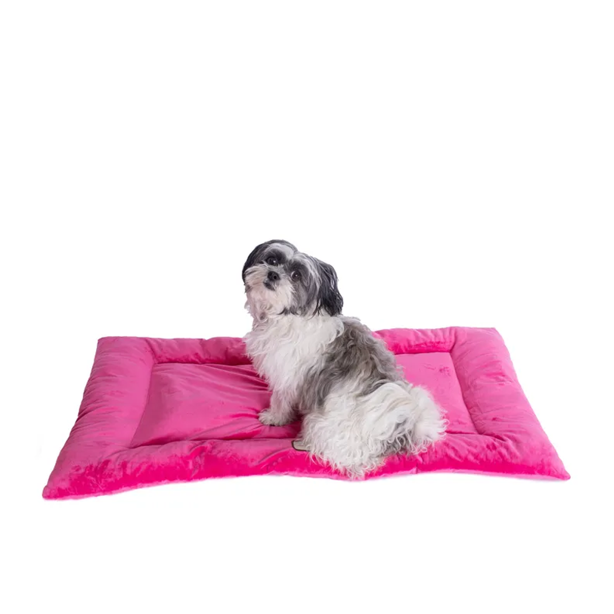 Armarkat Pet Bed Mat, Dog Crate Soft Pad W Poly Fill Cushion L Vibrant Pink-2