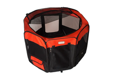 Armarkat PP002R-XL Portable Pet Playpen In Bk and Rd Combo-4