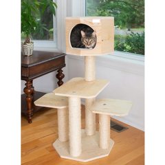 Armarkat Premium Scots Pine, Solid Wood Cat Tree 46" Tall-3