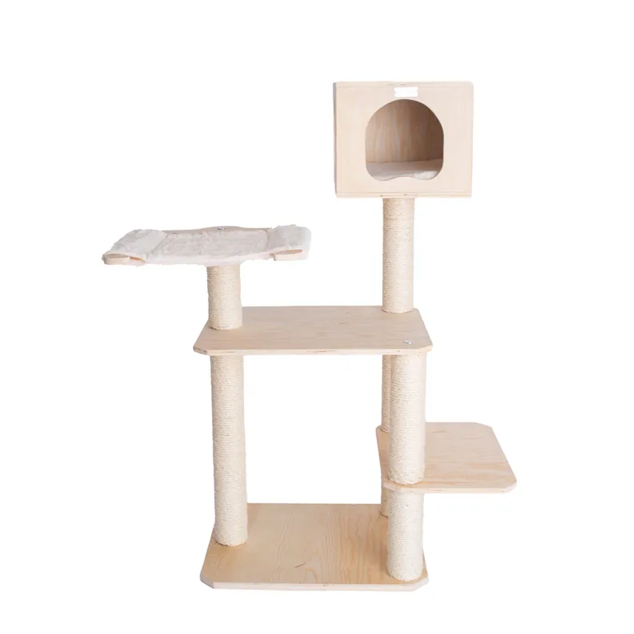 Armarkat Premium Scots Pine Solid Wood Cat Tree, 50" Tall-2
