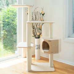 Armarkat Premium Scots Pine 54-Inch Cat Tree W Three Levels-3