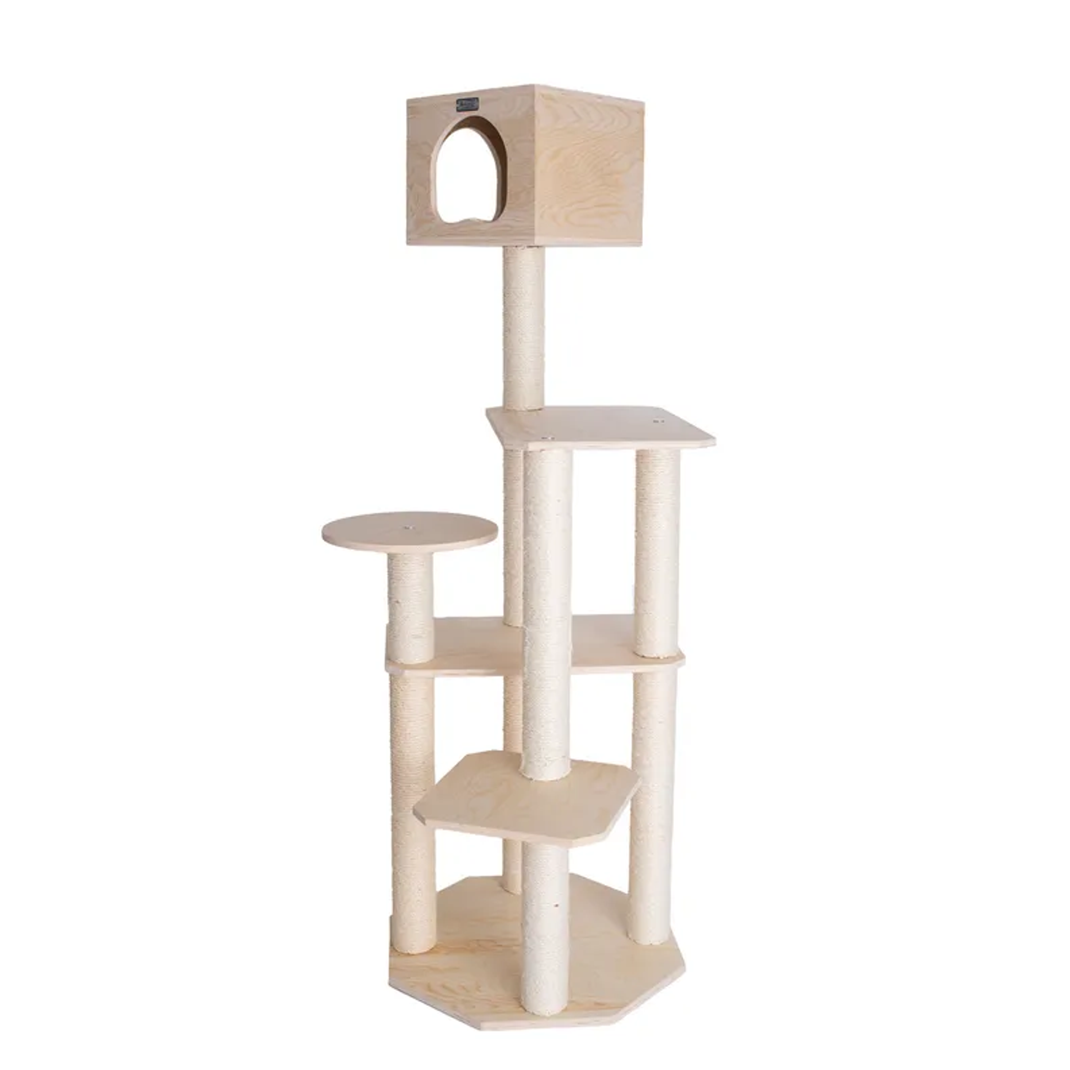 Armarkat Premium Scots Pine 69-Inch Cat Tree W Five Levels-2