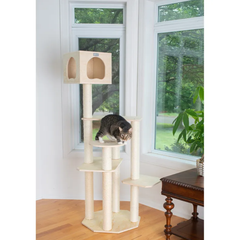 Armarkat Premium Scots Pine 69-Inch Cat Tree W Five Levels-3