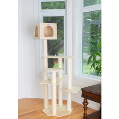 Armarkat Premium Scots Pine 69-Inch Cat Tree W Five Levels-4