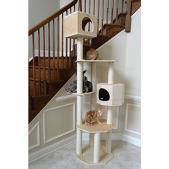 Armarkat Premium Scots Pine Cat TreeTall Sturdy Cat Tower-3