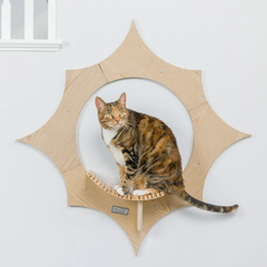 Armarkat Sun-Shaped,Wall-Mounted Climbing Cat Shelves W2203-3