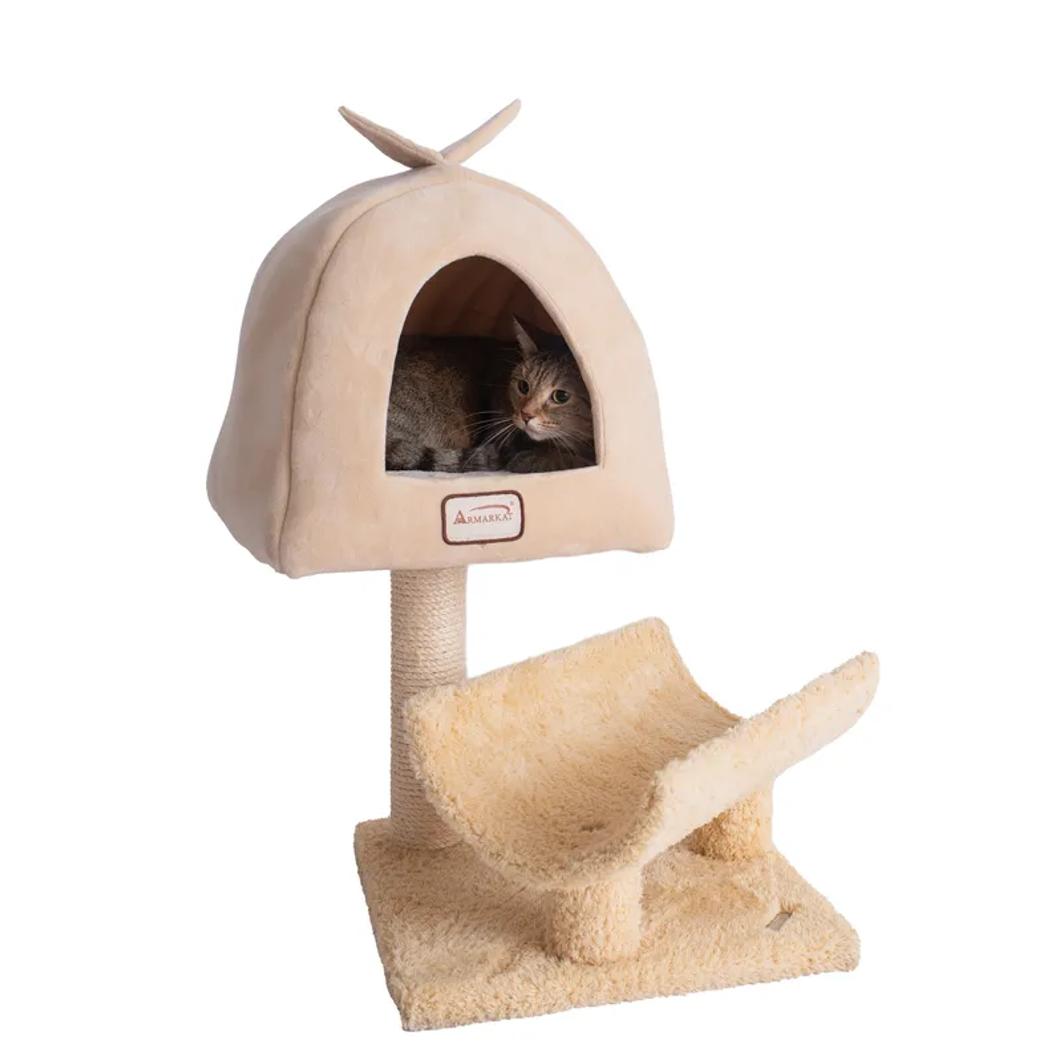 Armarkat X3007 Cat Condo, Real Wood Cat Scratching Post-5