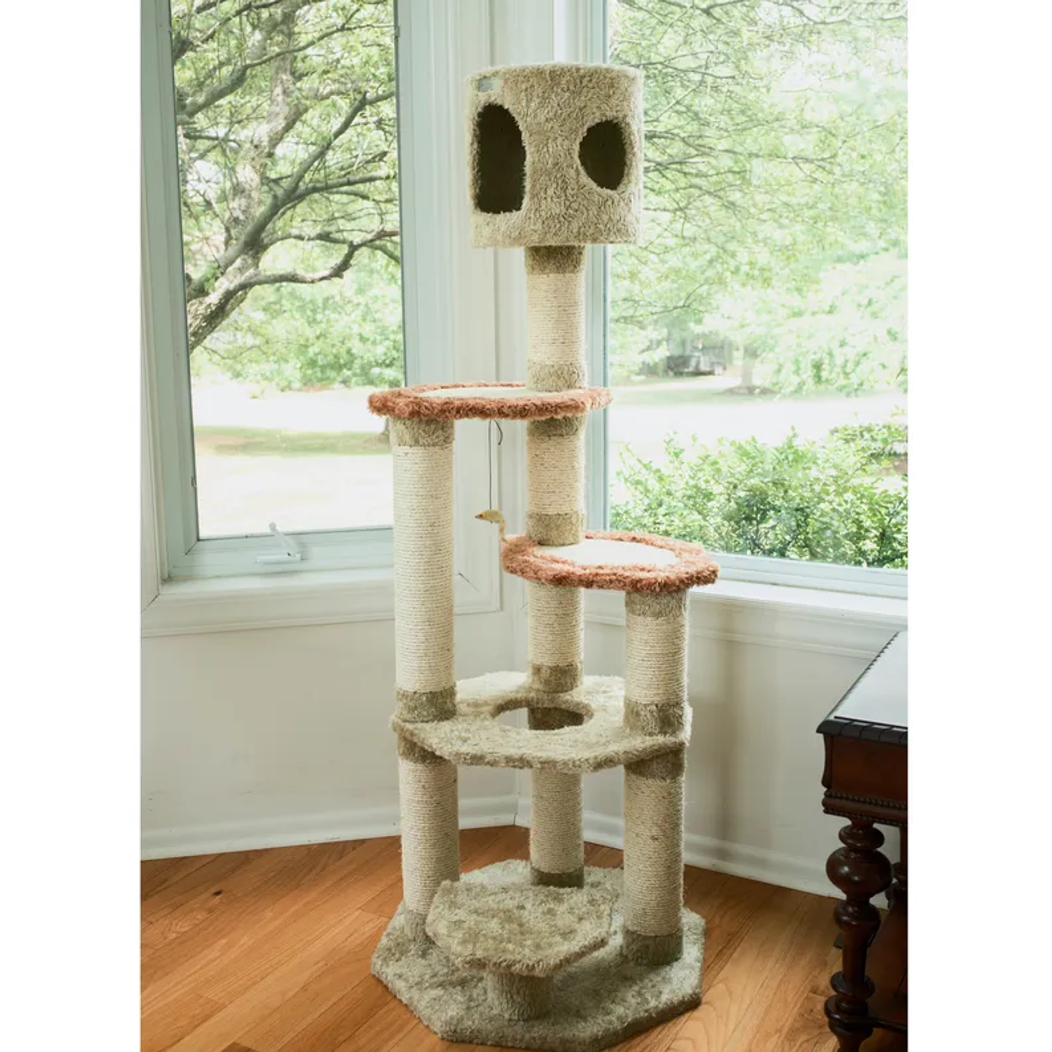 Armarkat Cat Climber, Real Wood Cat Junggle W Sisal Carpet-2