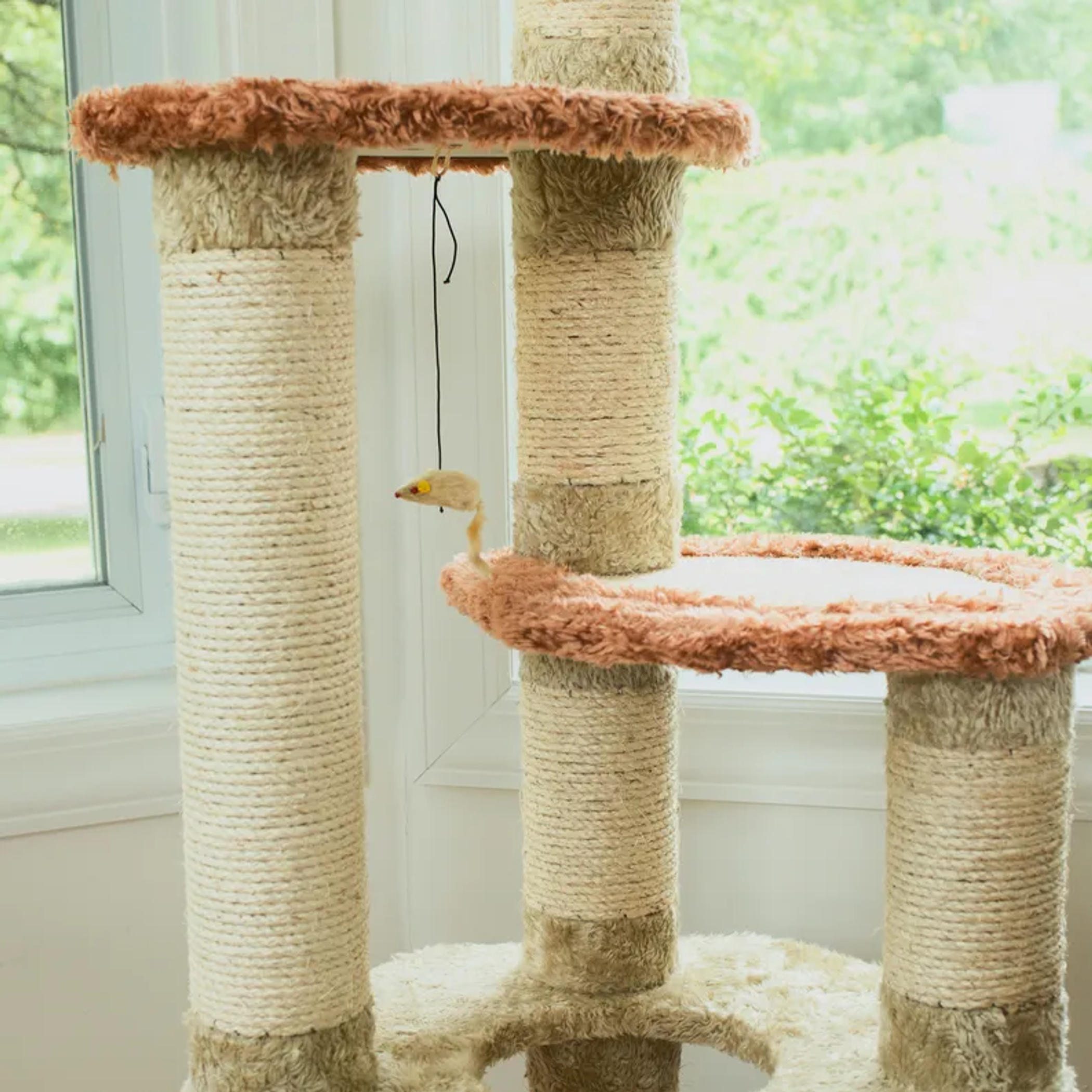 Armarkat Cat Climber, Real Wood Cat Junggle W Sisal Carpet-3