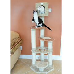 Armarkat Cat Climber, Real Wood Cat Junggle W Sisal Carpet-4