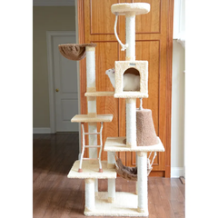 Armarkat Cat Climber Play House, 78" Real Wood Cat furniture-2