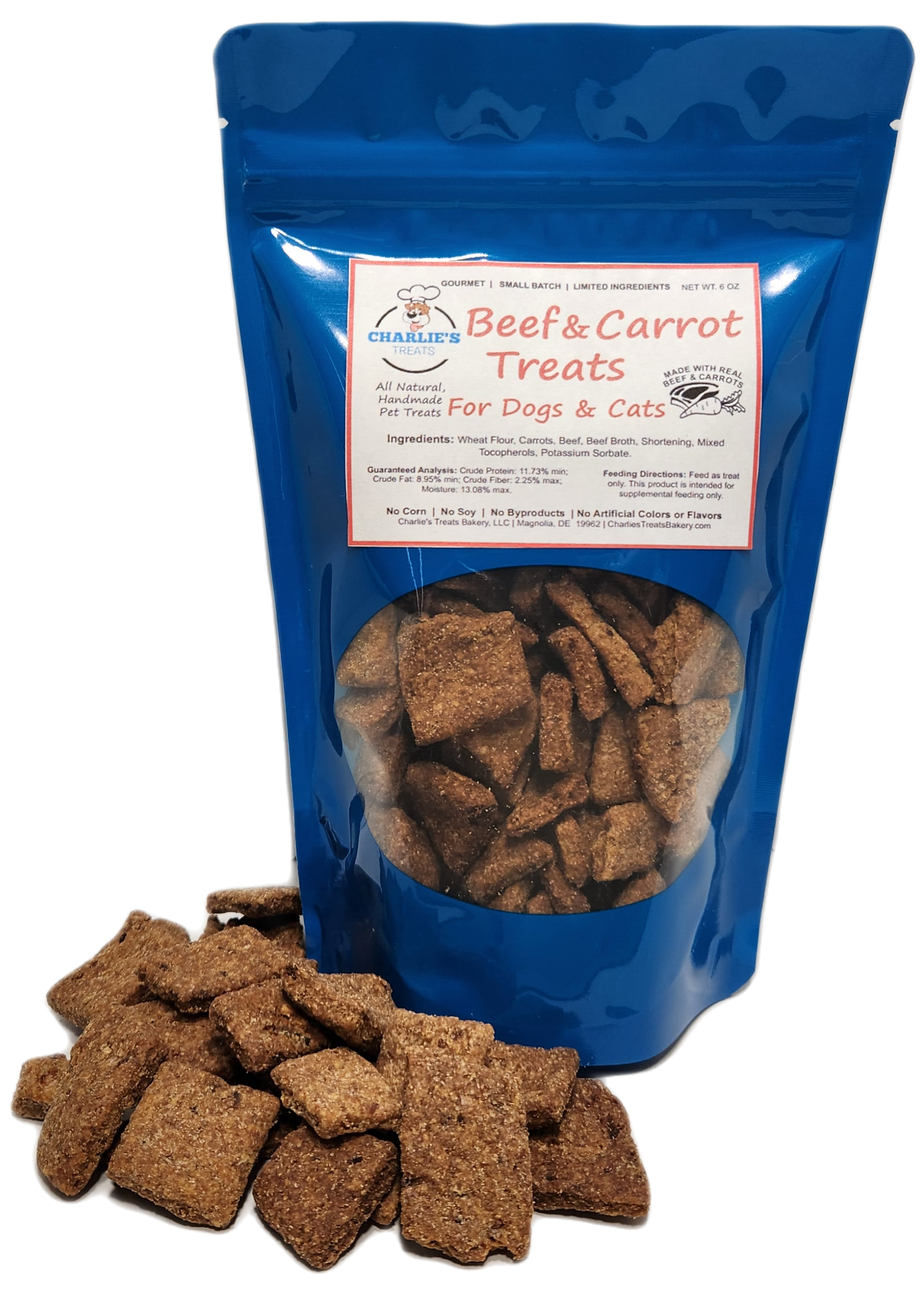 Beef & Carrot Treats 6oz.