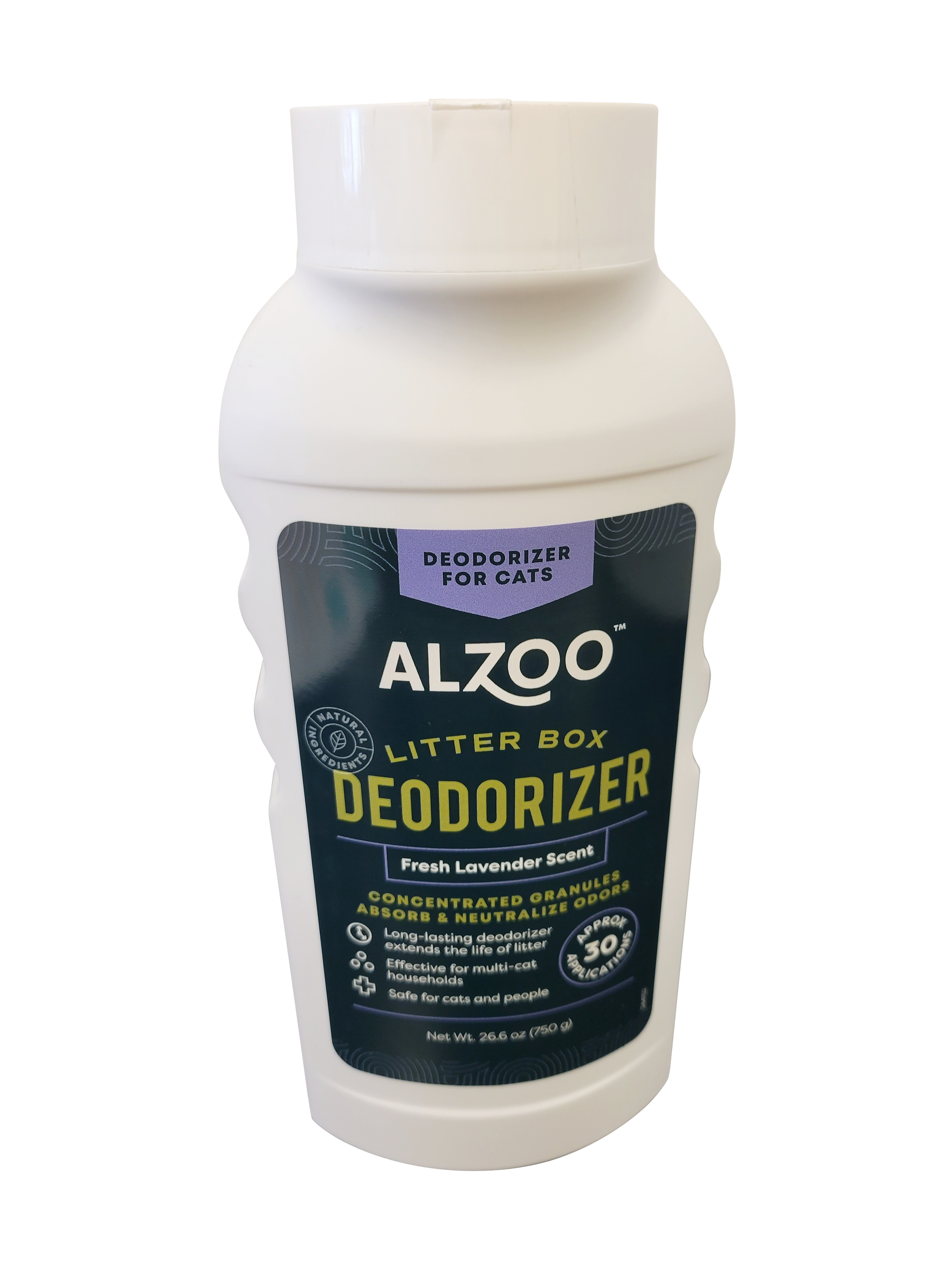 ALZOO Plant-Based Cat Litter Deodorizer Fresh Lavender, 26.6oz-4