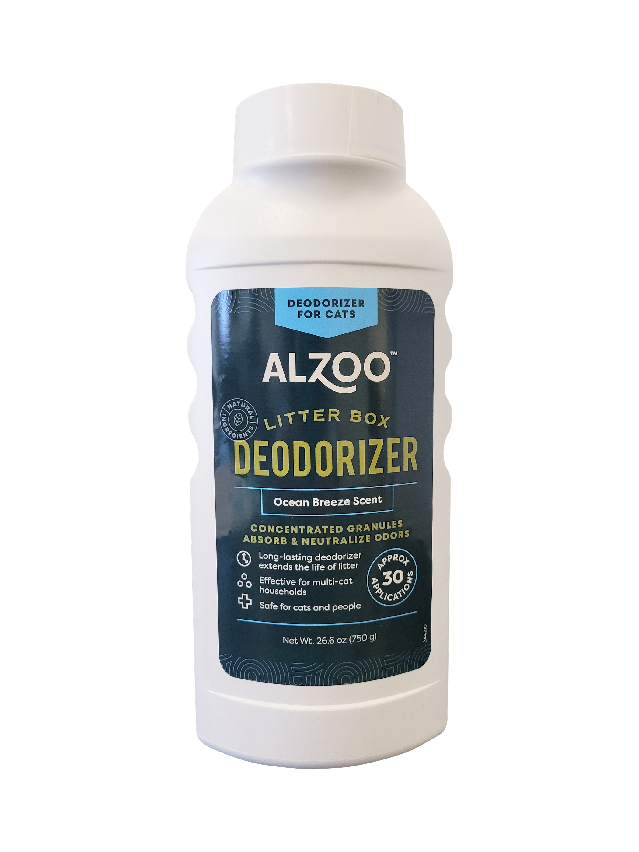 ALZOO Plant-Based Cat Litter Deodorizer Fresh Ocean Breeze