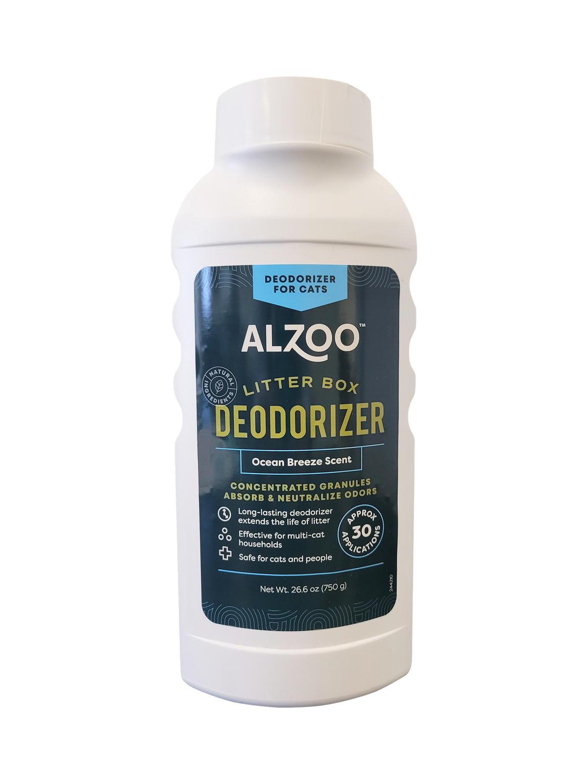 ALZOO Plant-Based Cat Litter Deodorizer Fresh Ocean Breeze