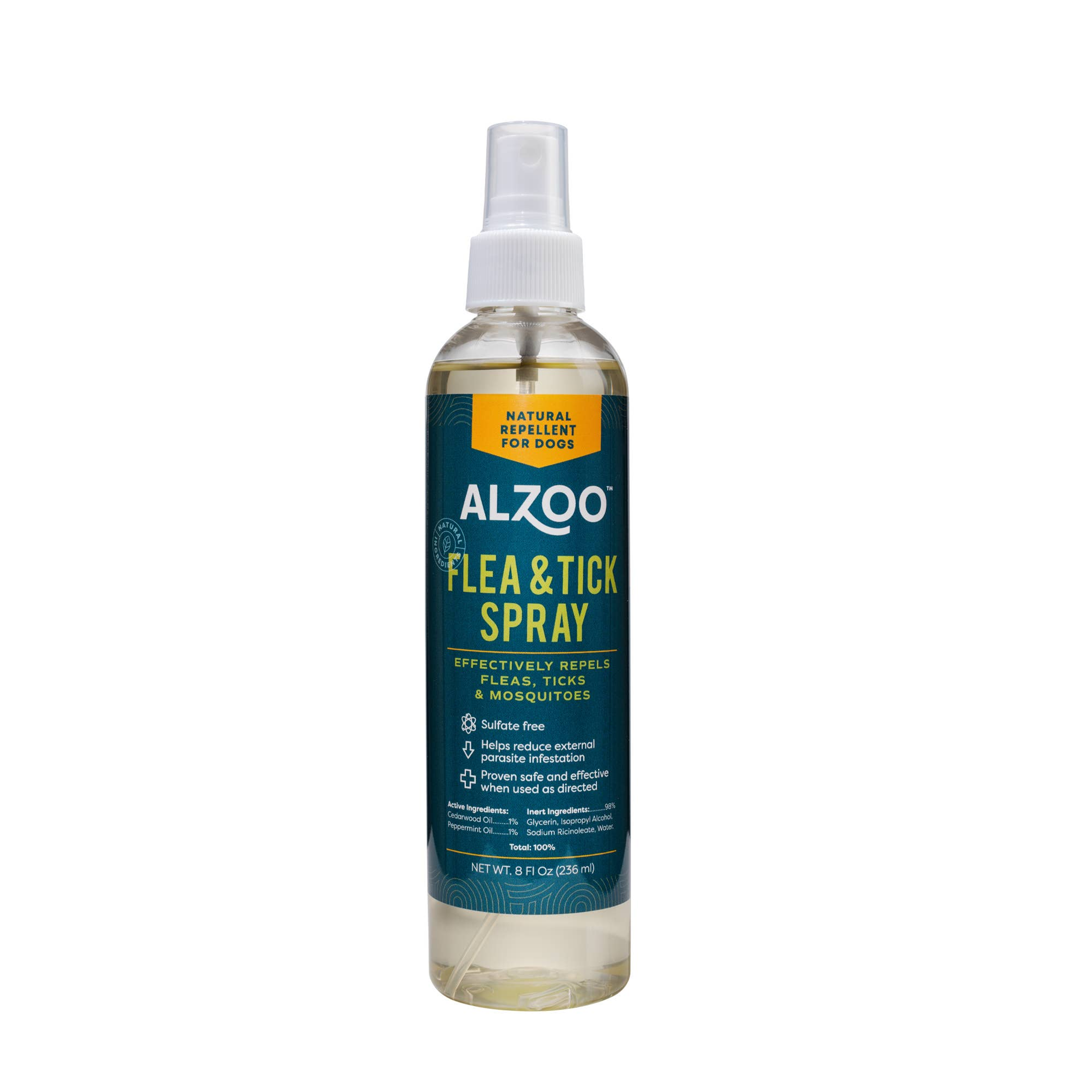 ALZOO Plant-Based Flea and Tick Repellent Spray for Dogs, 8oz-4