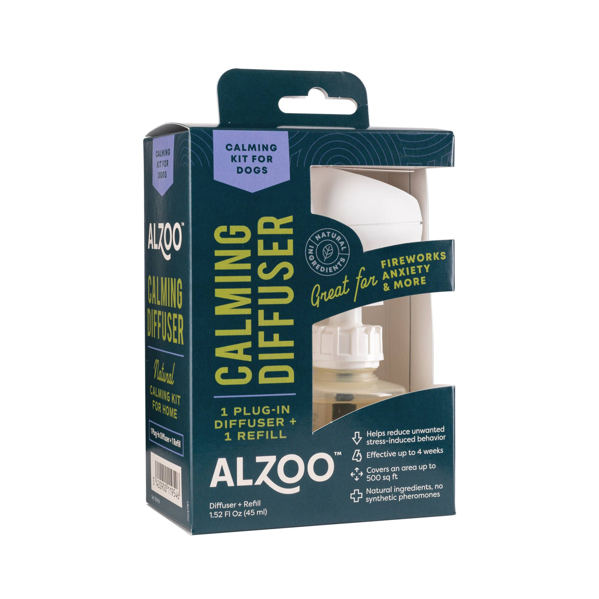 ALZOO Plant-Based Calming Diffuser Plug-in Kit for Dog-2