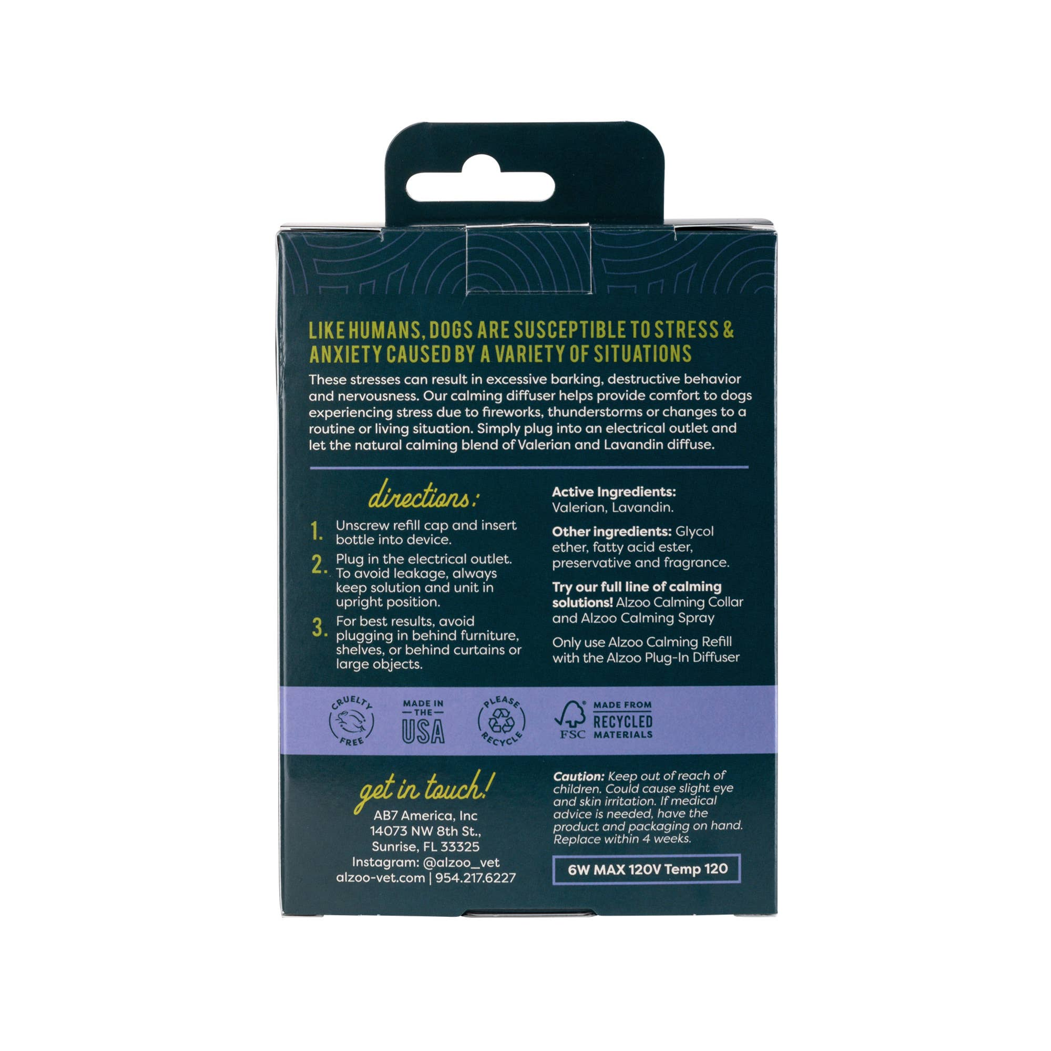 ALZOO Plant-Based Calming Diffuser Plug-in Kit for Dog-3