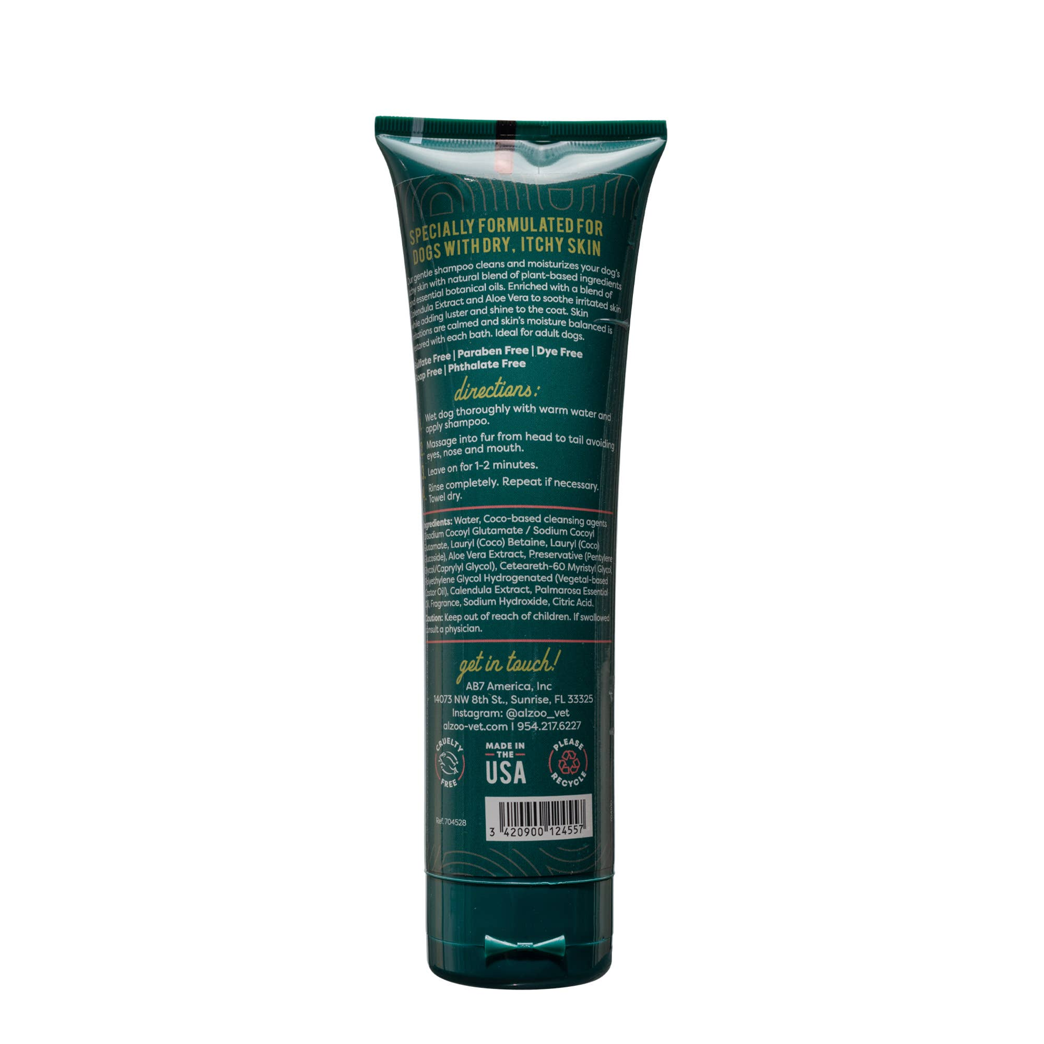 ALZOO Plant-Based Anti-Itch Dog Shampoo, 8oz-2