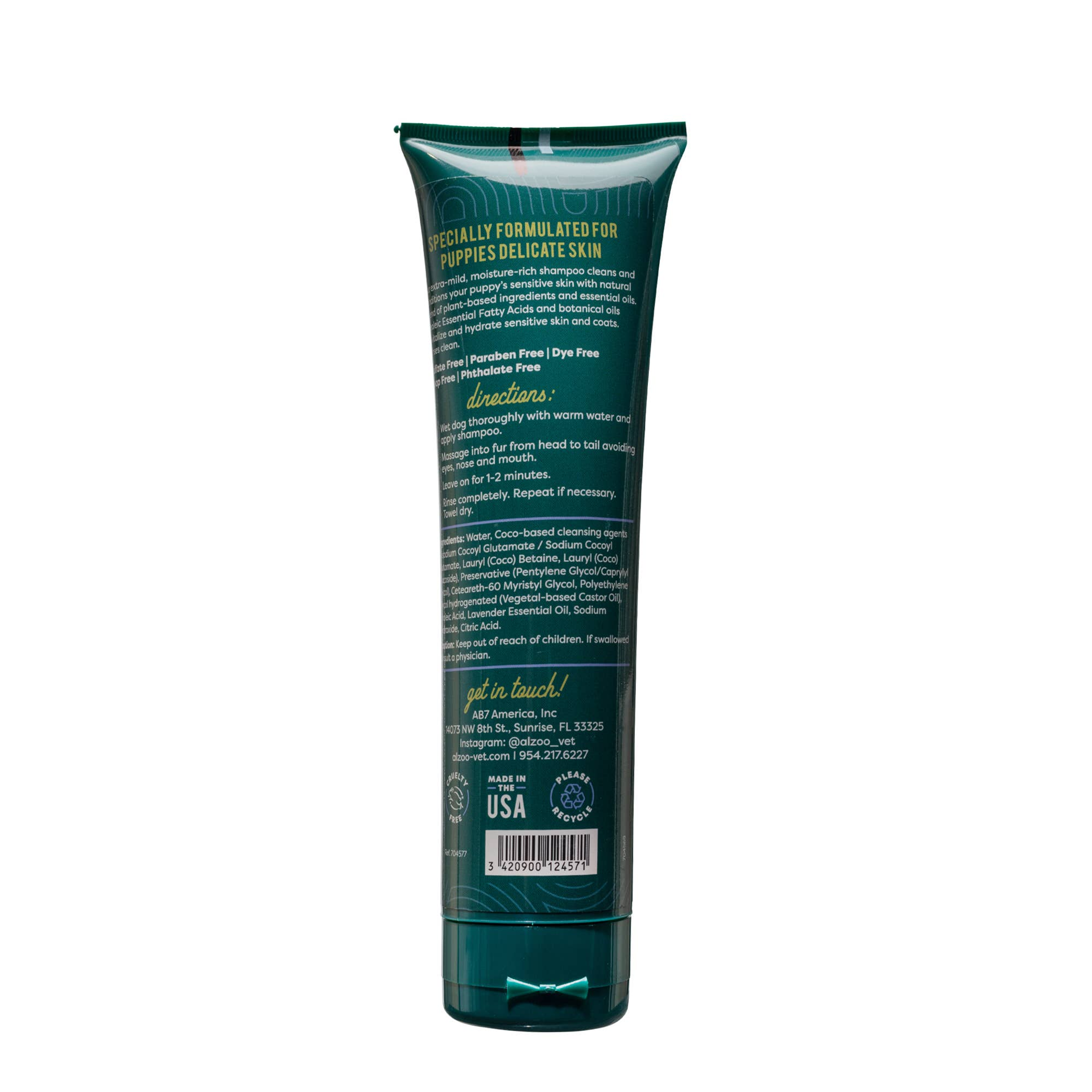 ALZOO Plant-Based Grooming Shampoo for Puppies, 8oz-2
