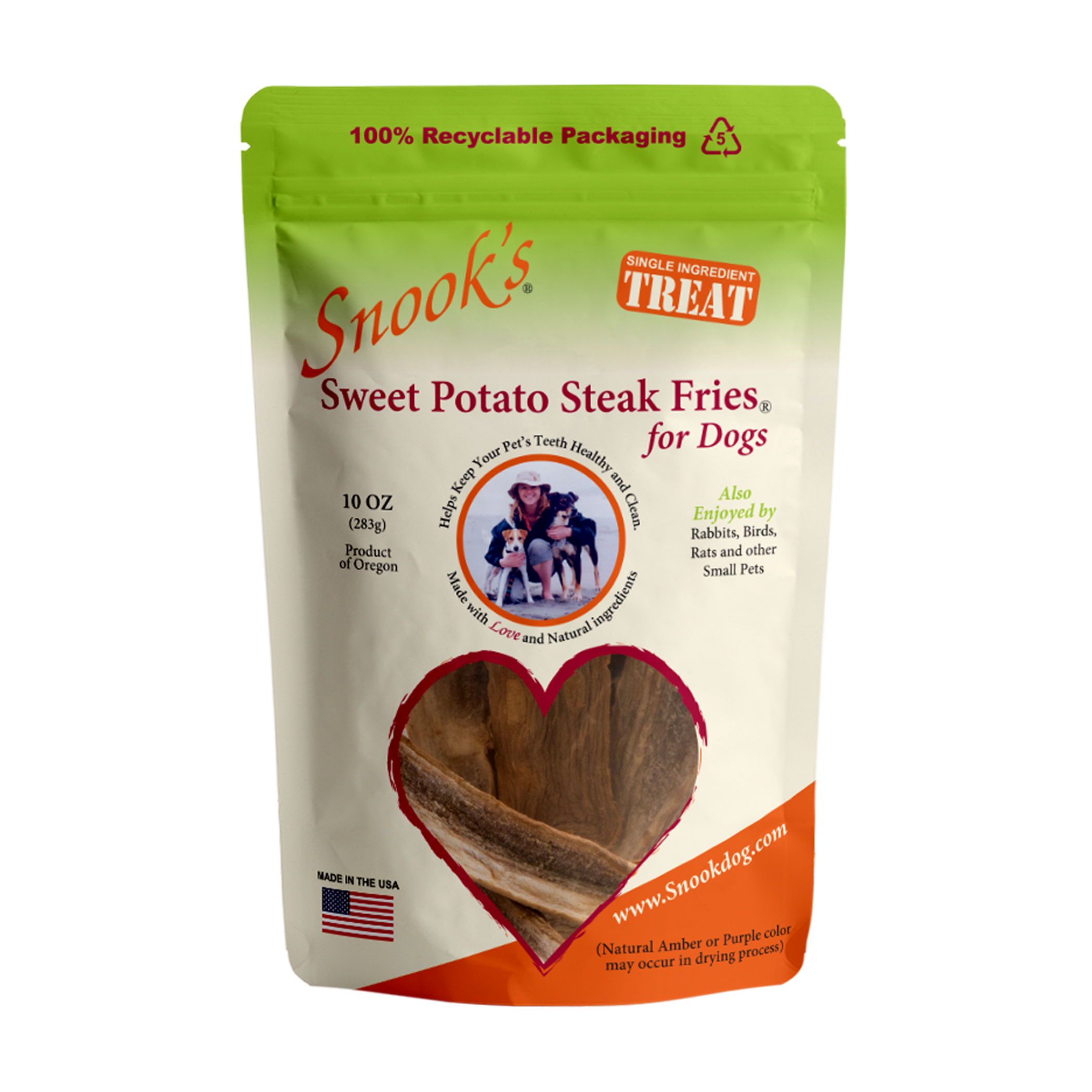 Sweet Potato Dog Steak Fries - Steak Fry shaped pieces 10oz-2
