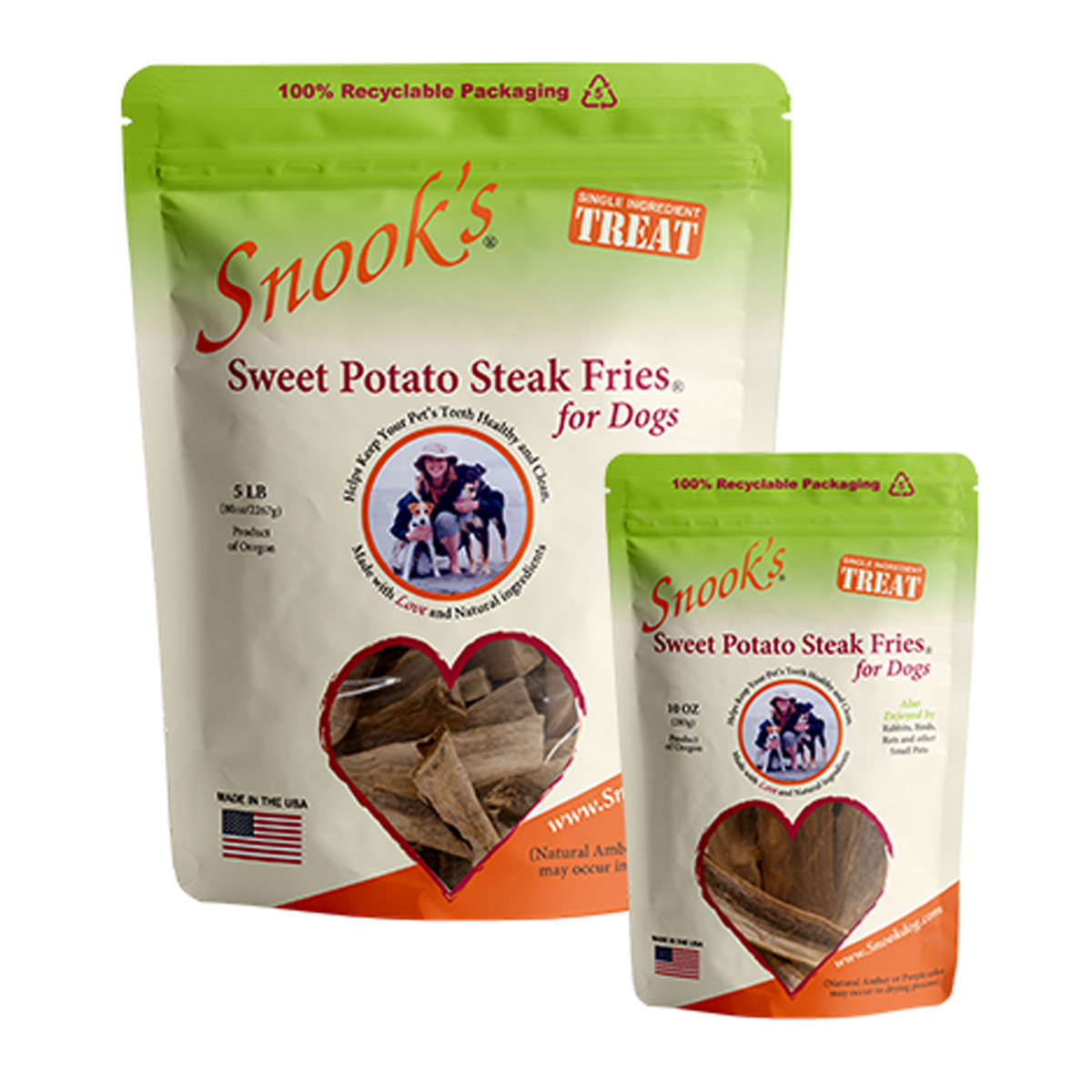 Sweet Potato Dog Steak Fries - Steak Fry shaped pieces 5lb